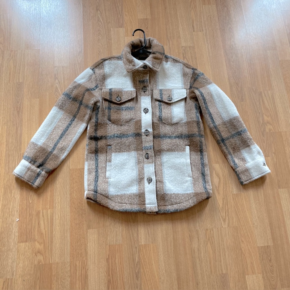 Avec Les Filles shacket, size XS 
Plaid DRY CLEAN ONLY